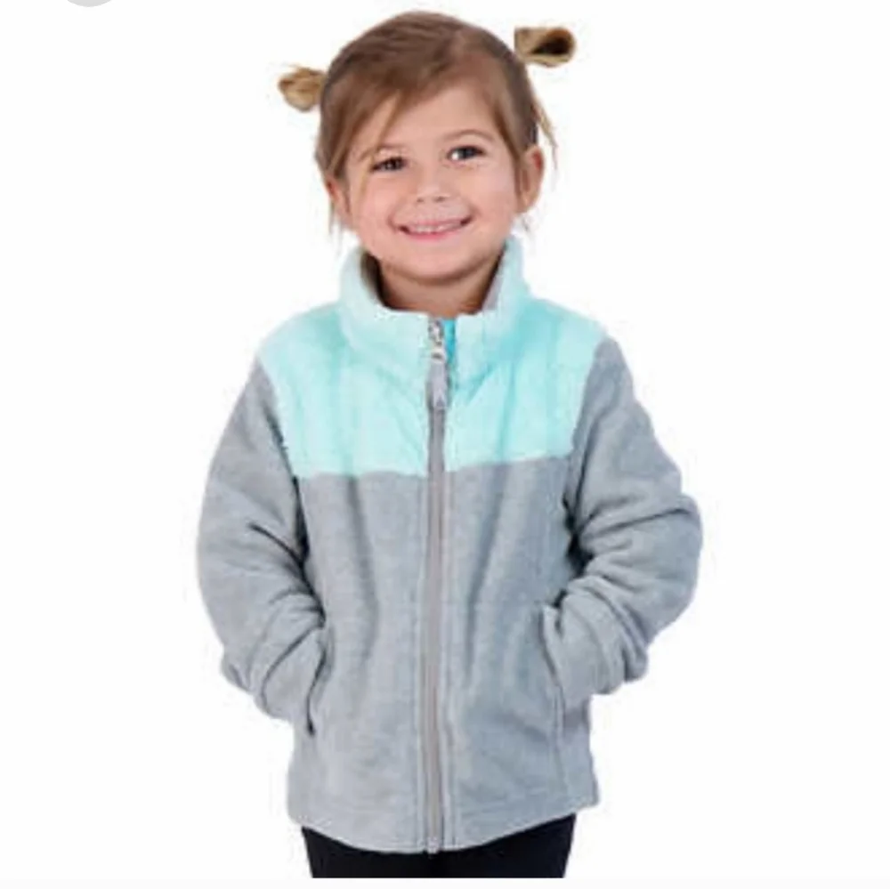 GERRY 3-in-1 Kids Gray/Teal Rain & Puffer Hooded Jacket Combo With Beani…